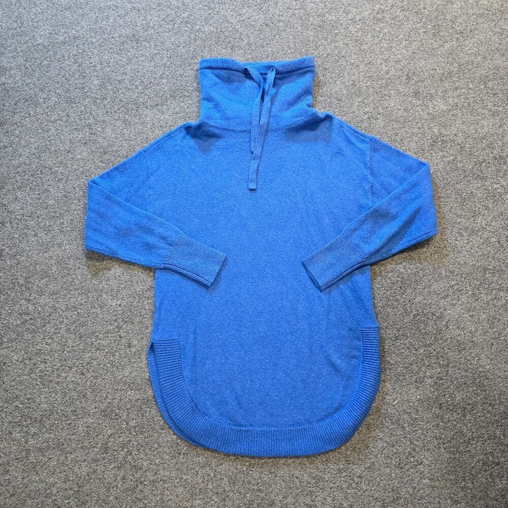 LOFT Sweater Womens Size Small Blue Turtleneck Knit Long Sleeve Casual Basic